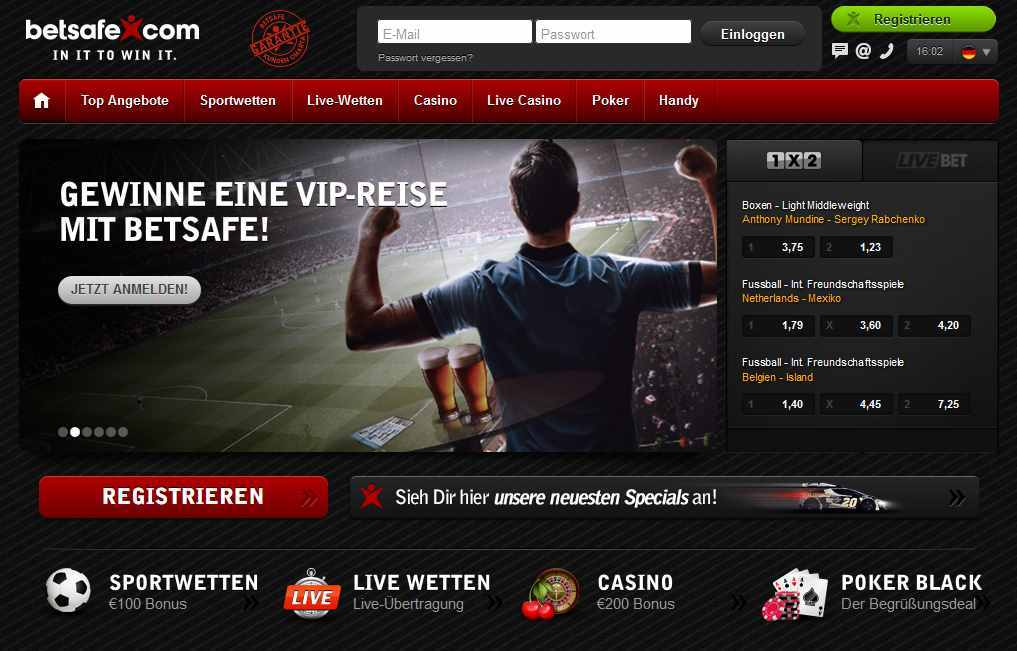 betsafe Wettsteuer