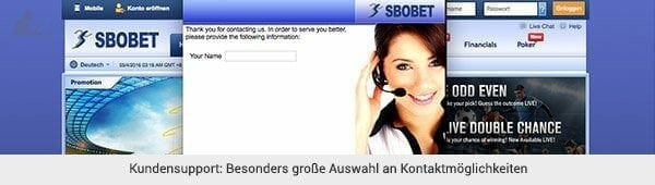 SBOBET Support und Kontakt