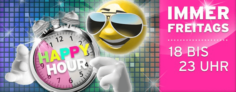 Im Sunnyplayer Casino gibt es immer freitags die sogenannte Happy Hour