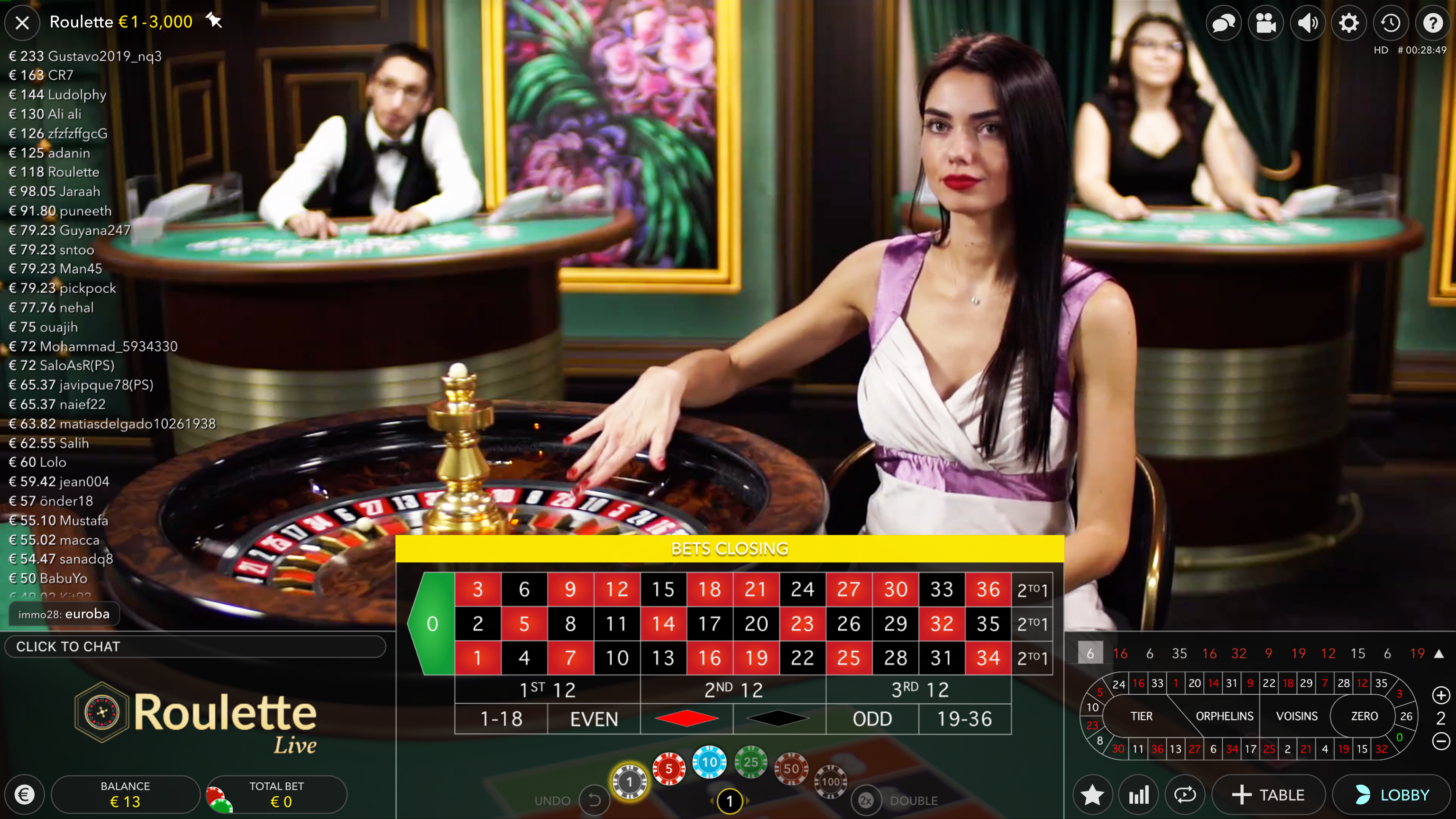 Live Casino Dealer Frauen 