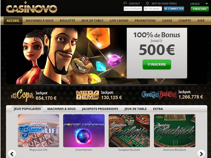  Casinovo Bonus für Neukunden vorhanden