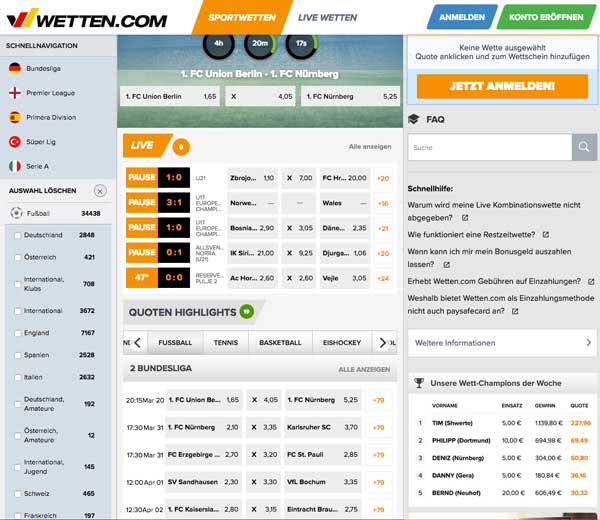 Wetten.com Bonus