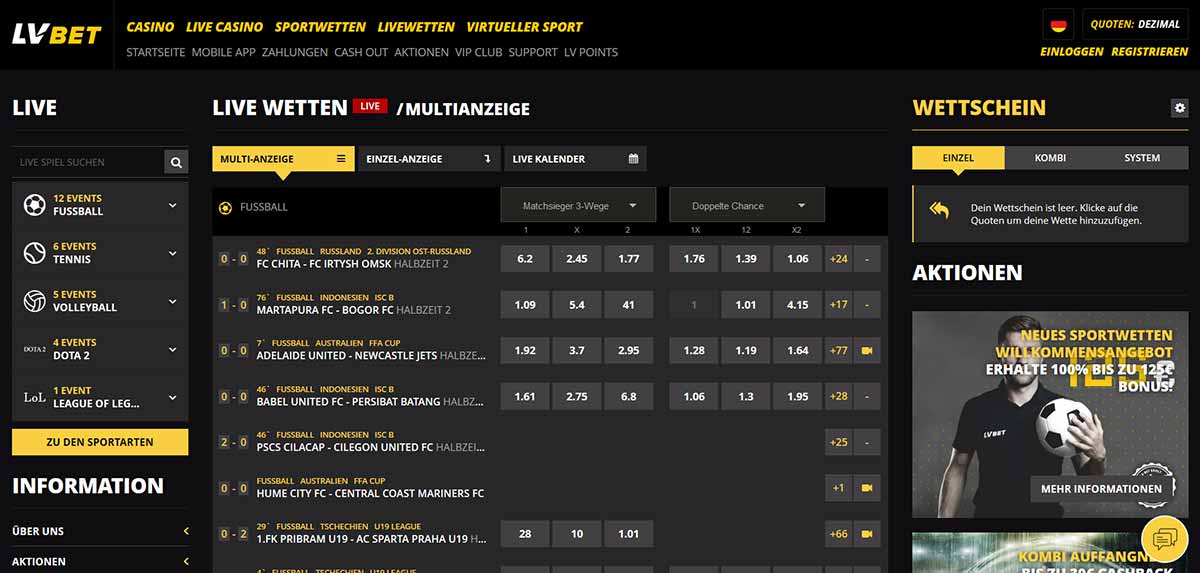 VitalBet Livewetten