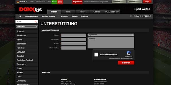 Doxxbet Kundenservice