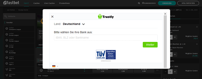 FastBet Zahlungen 