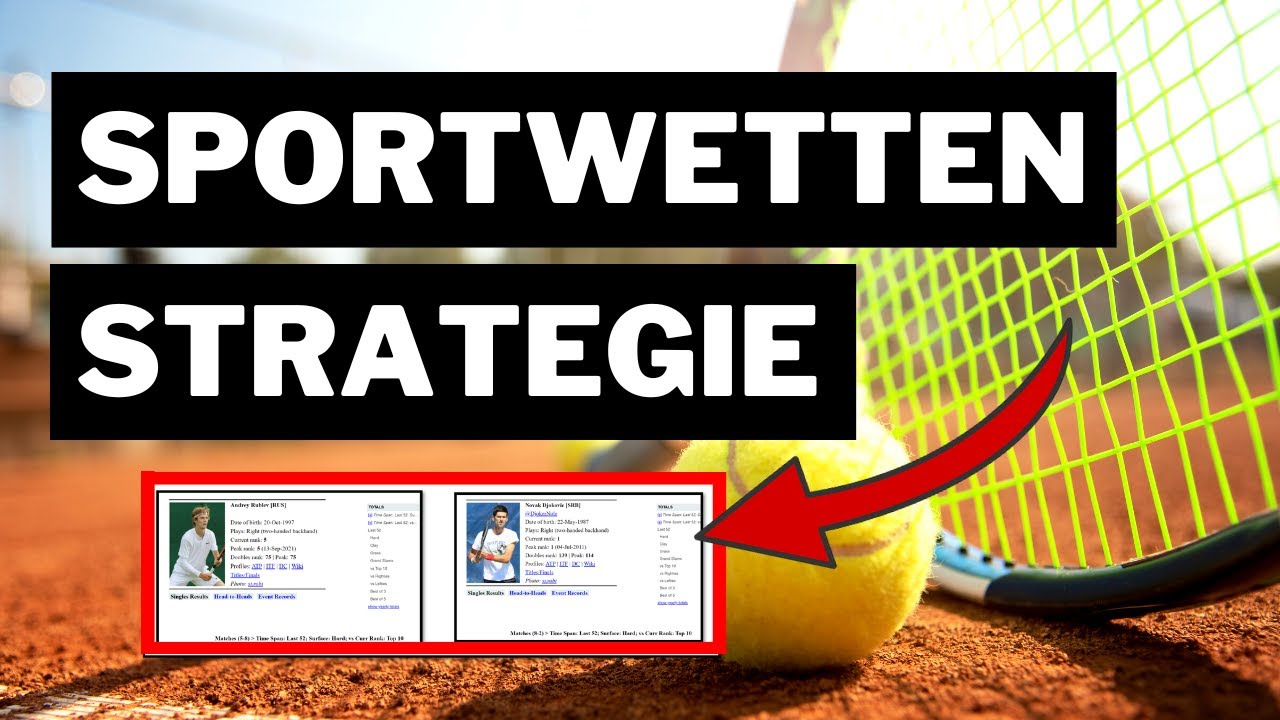 Tennis Sportwetten Strategie