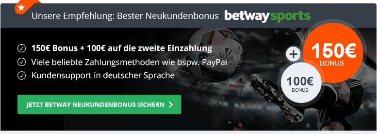 betway Bester Neukundenbonus