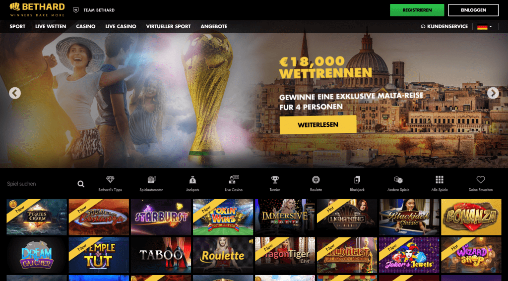 Bethard Casino Angebote