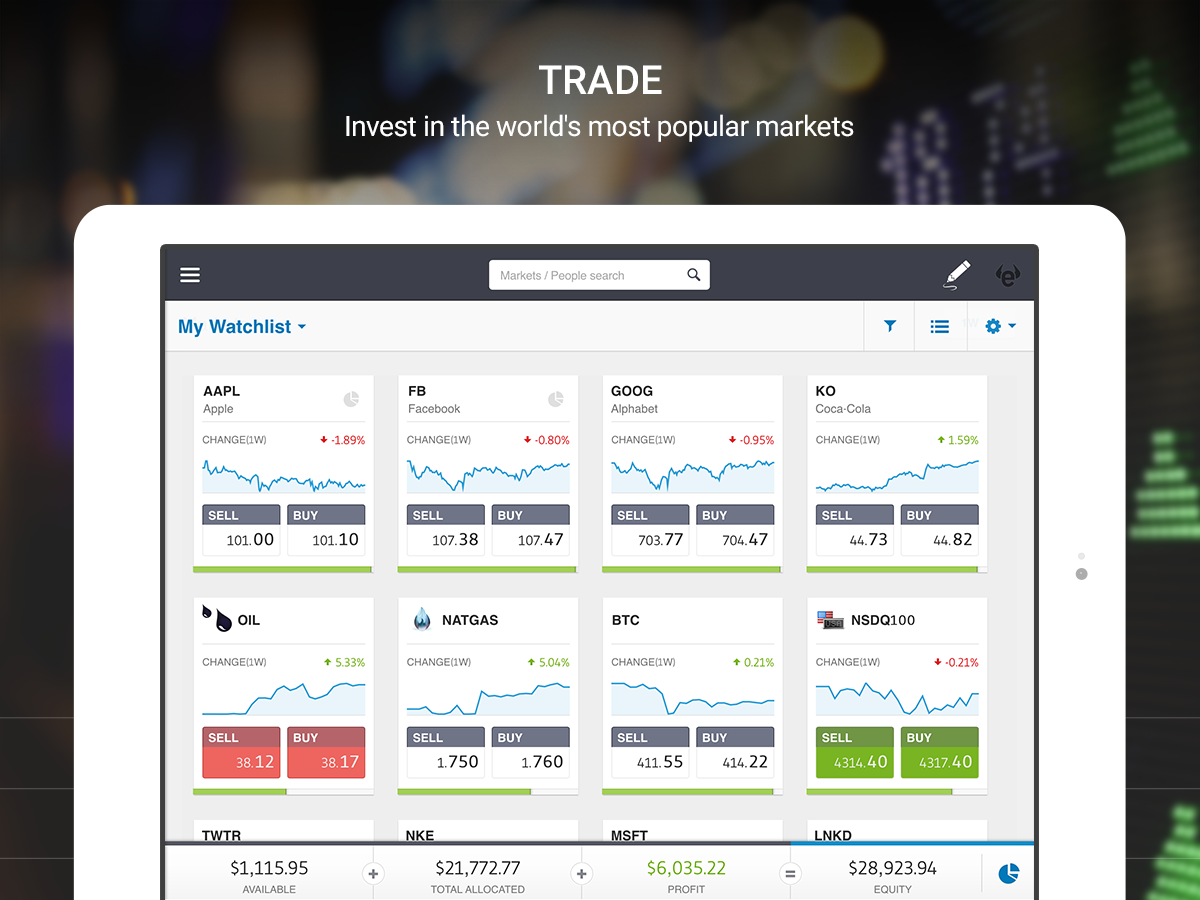 Social Trading Broker eToro