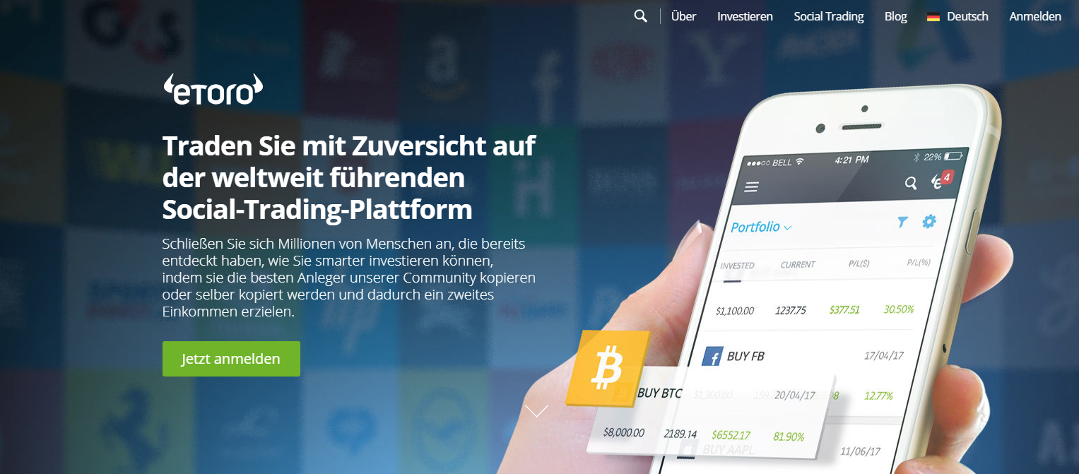 Sofortüberweisung eToro 