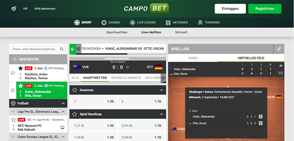 Campobet Live Wetten