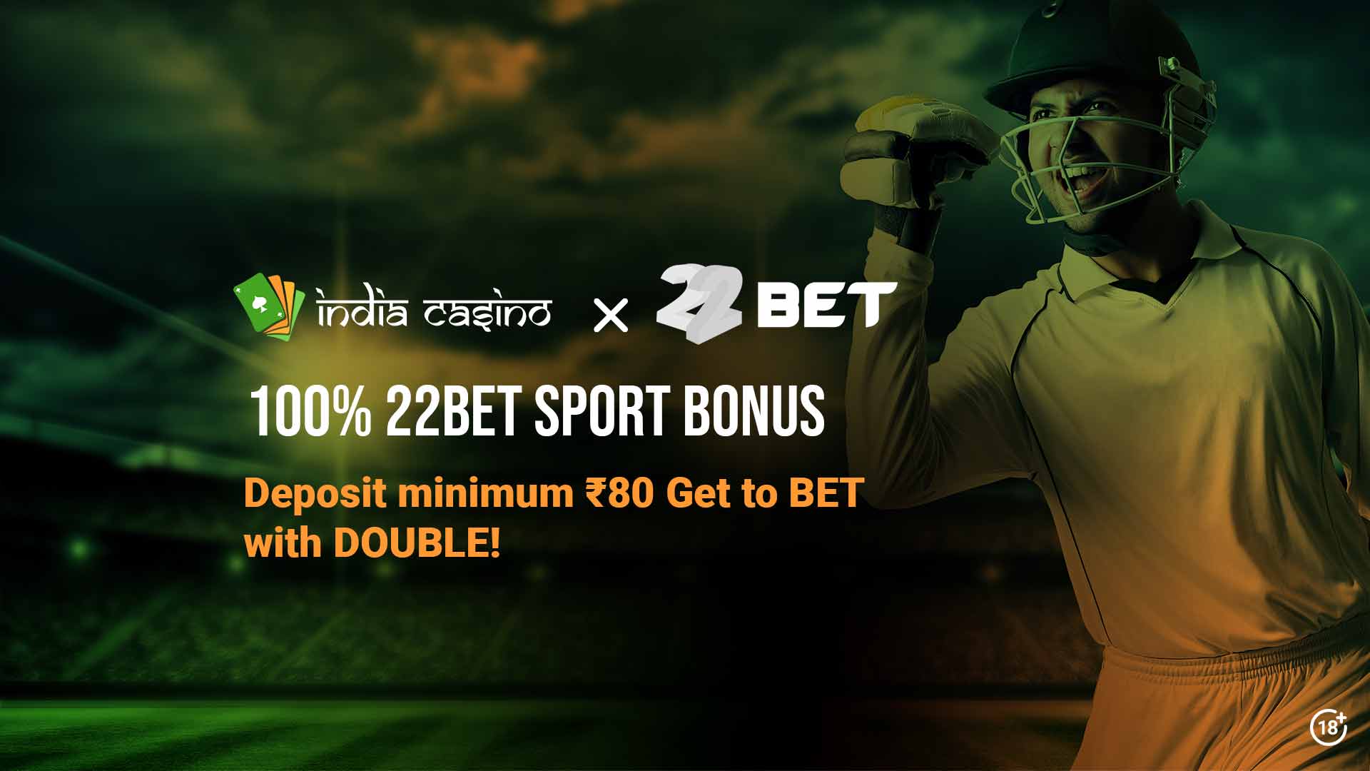 22bet Sport Bonus - 100% bis zu 122€ für Neukunden