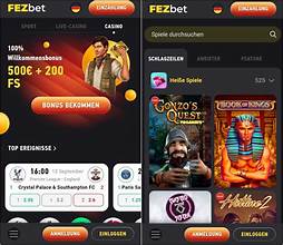 Fezbet Casino Spieleangebot