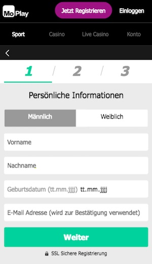 Moplay Casino Registrierung 