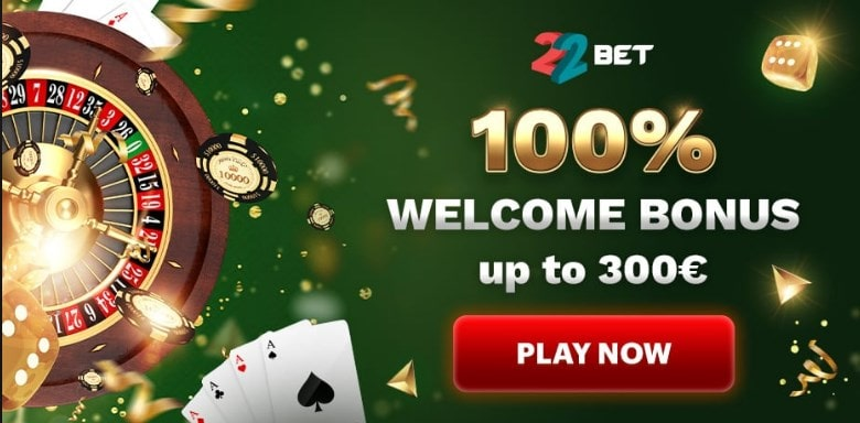 22Bet Casino Bonus für Neukunden 