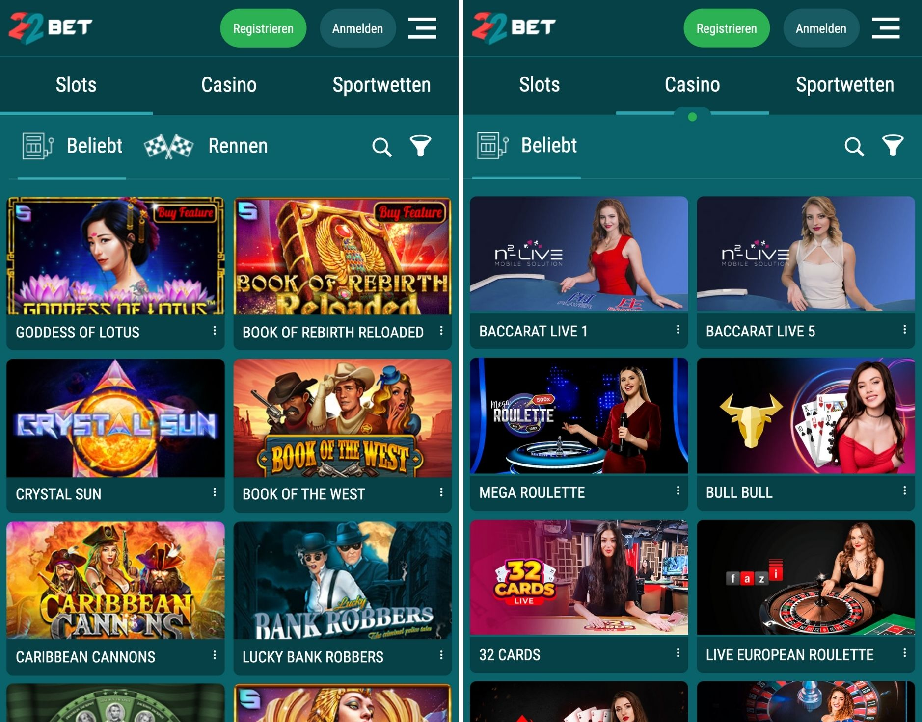 22BET Casino App