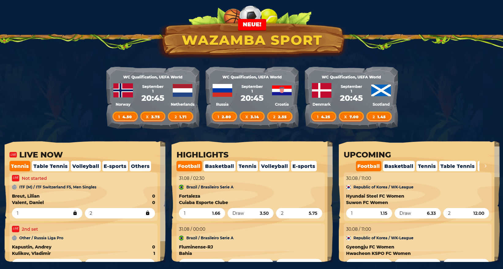 Wazamba Fussball Wetten